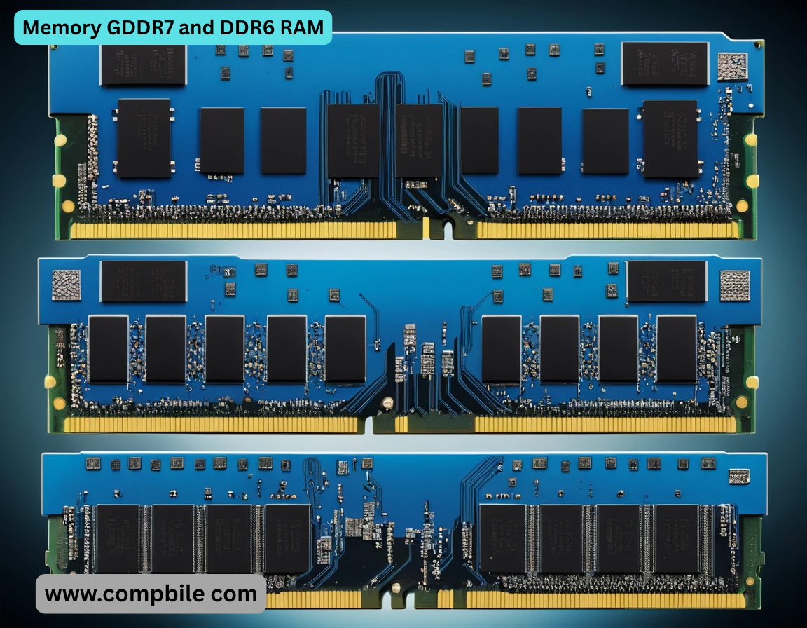 Memory GDDR7 and DDR6 RAM